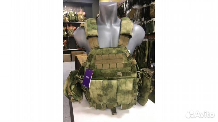 Бронежилет плитник Emerson (мох,atacs-FG)(Бр5/Бр2)