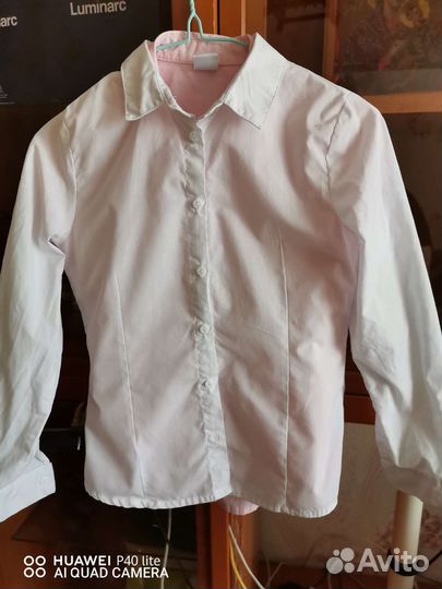 Рубашка школьная для девочки 134