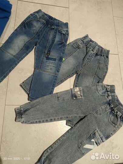 Пакет вещей джинсы, штаны 92 рост