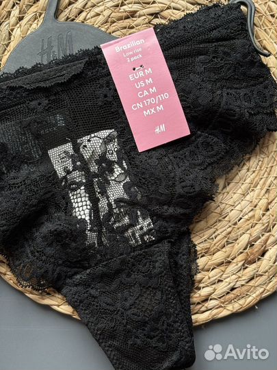 Трусы бразильяна hm 2шт. M