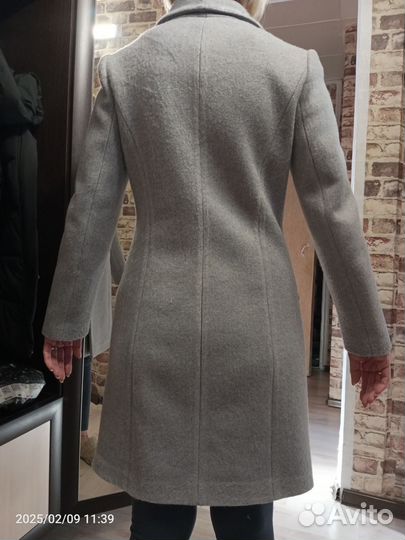 Пальто женское демисезонное 42 44 серое