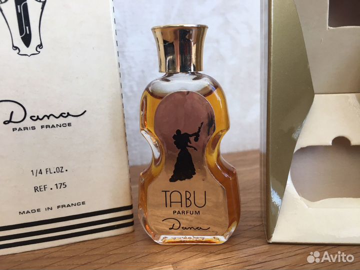 Духи винтаж Dana Tabu 7,5ml сплеш скрипка новые