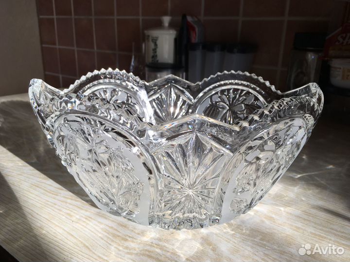 Ваза хрустальная для фруктов