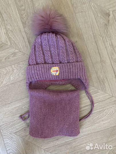 Комплект шапка, шарф