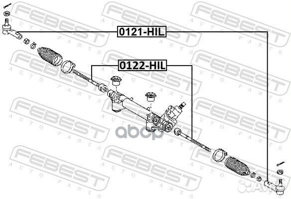 Тяга рулевая 0122HIL Febest