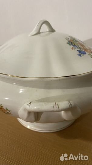 Сервиз, Конаково. Супница, салатник, тарелка