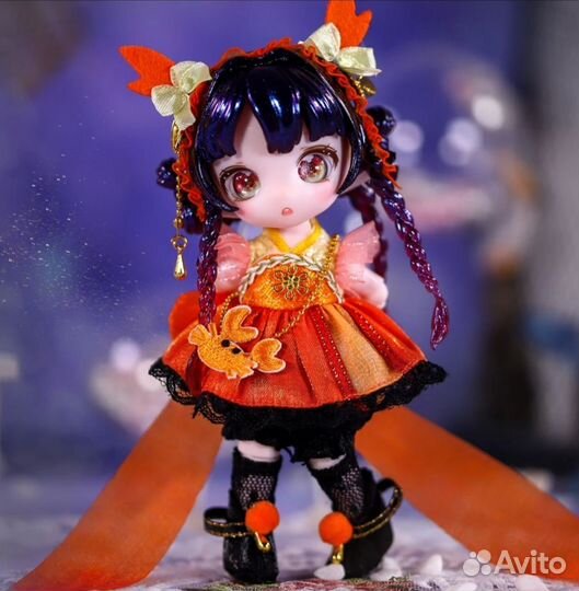 Кукла шарнирная 12 см бжд аниме Знаки зодиака