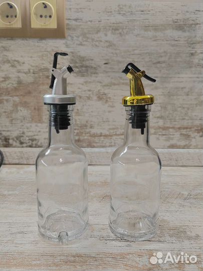 Бутылка стеклянная с дозатором