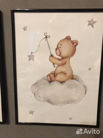 Постер в раме для детского уголка