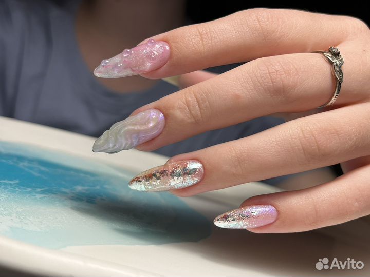 Маникюр, наращивание, дизайны любой сложности