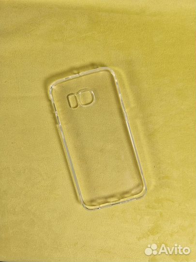 Чехол силиконовый-прозрачный (Samsung S6 Edge)
