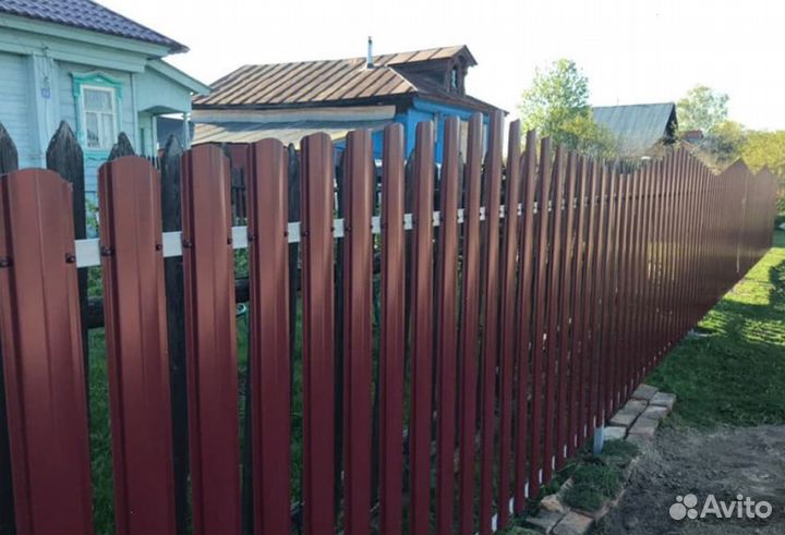 Забор из евроштакетника под ключ под ключ