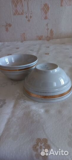 Пиалы, молочник фарфор СССР