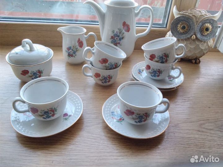 Набор посуды ГДР Кахла фарфор