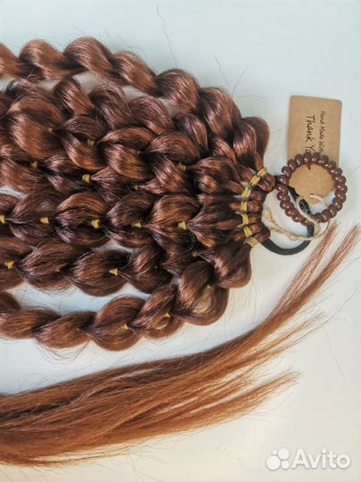 Афрокосички косы на резинки, канеколон