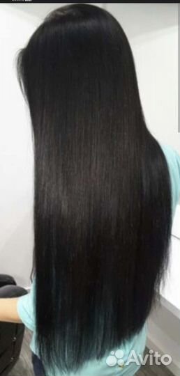 Волосы для наращивания 60 см черные