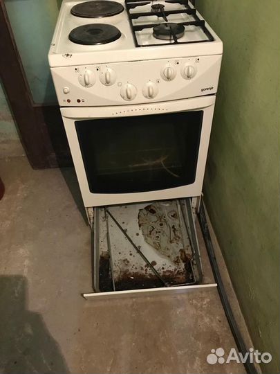 Комбинированная плита бу Gorenje K272W