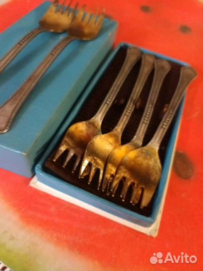 Вилка для десерта, торта мельхиор