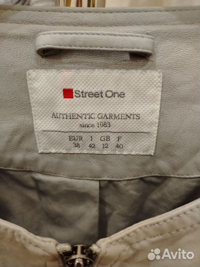 Кожаная куртка StreetOne Англия хлопок 48р