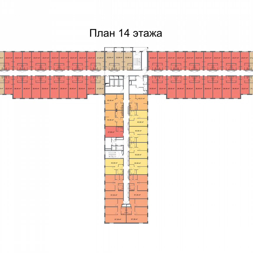 3-к. апартаменты, 67,4 м², 15/24 эт.