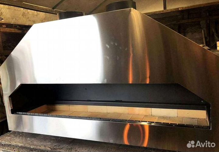 Мангал с огнеупорным кирпичом