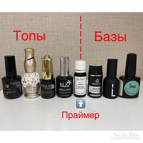 Топ, база, праймер для ногтей