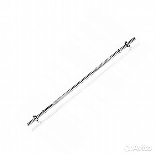 Гриф прямой 120 см для тяжёлой атлетики хром гайки