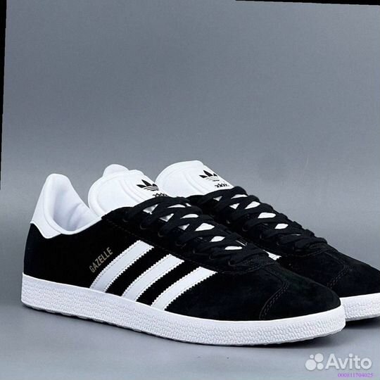 Кроссовки Adidas Gazelle Black (Арт.18552)