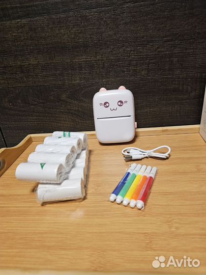 Портативный детский мини принтер для телефона