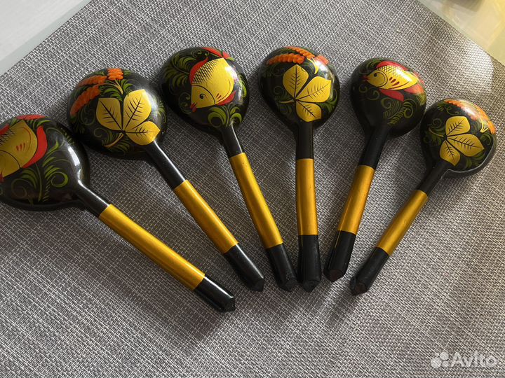 Деревянные ложки хохлома