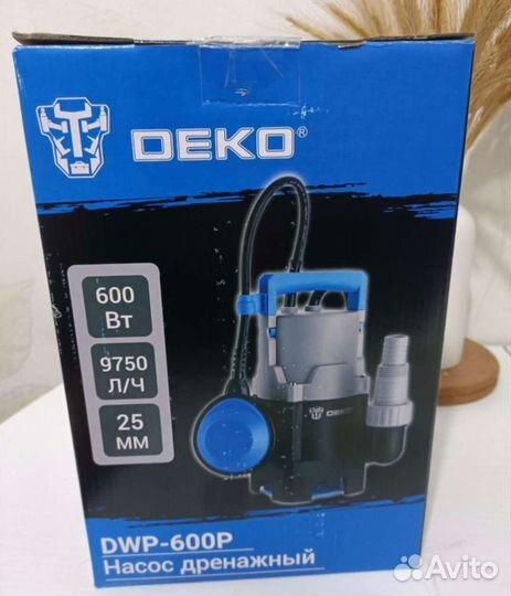 Deko DWP-600P, дренажный насос