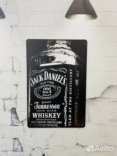 Декор на стену табличка Jack Daniels