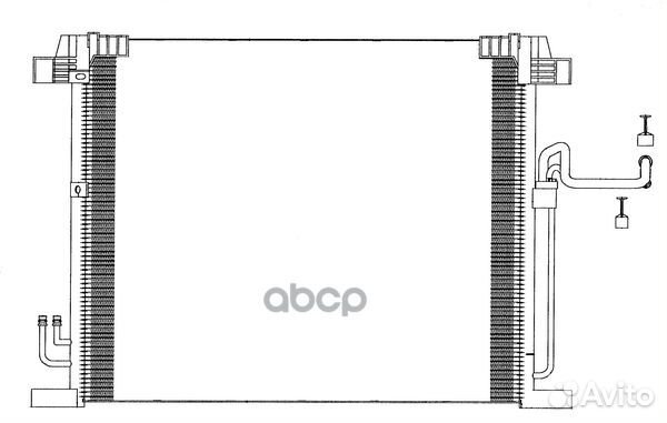 Радиатор кондиционера infinity FX35/QX70 (08)