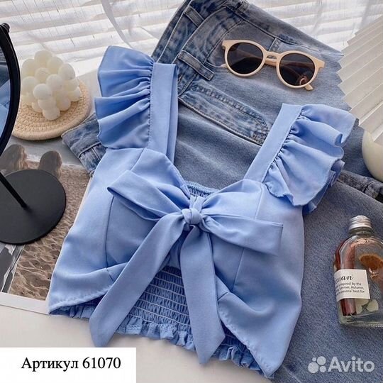 Топ с бантиком