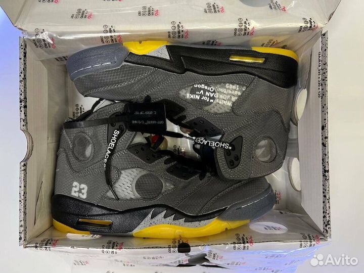 Nike Air Jordan 5 Retro x Off White - 'Muslin'