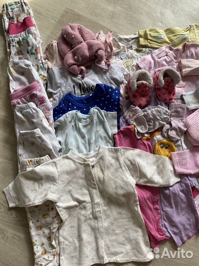 Детские вещи для новорожденных на девочку пакетом