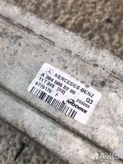 Интеркуллер на мерседес w204 w212