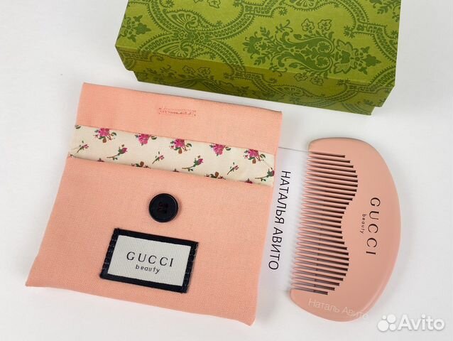 Расческа гребень Gucci для волос деревянная