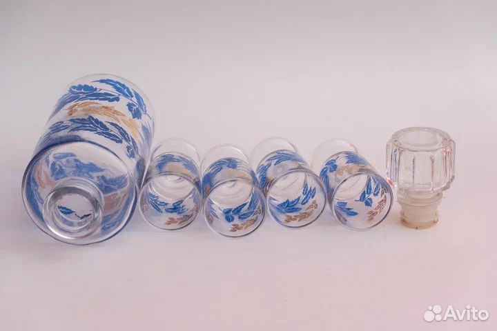 Штоф для крепких напитков + 4 рюмки