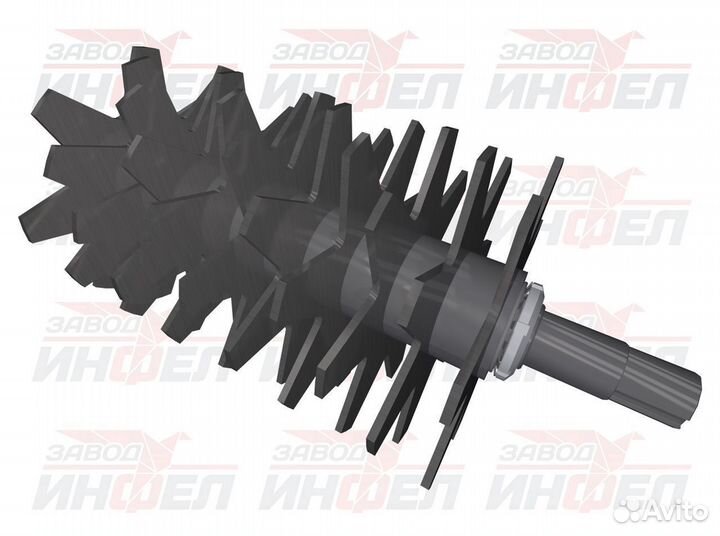 Роторно-дисковый измельчитель комков