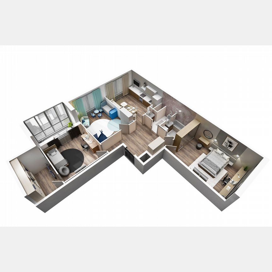 3-к. квартира, 95,1 м², 5/8 эт.