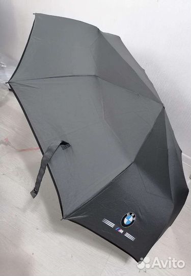 Серый мужской зонт BMW новый автомат