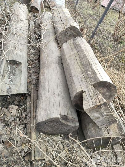 Сруб бревна остатки