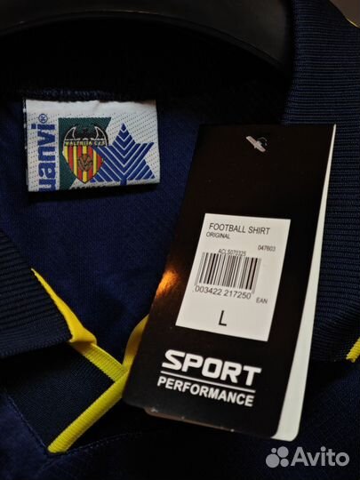 Ретро Футболка фк Валенсия 96-97г. Карпин, №18, L