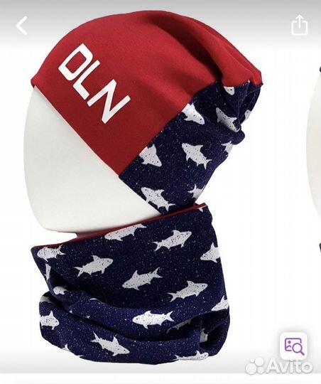 Шапка и снуд для мальчика 50