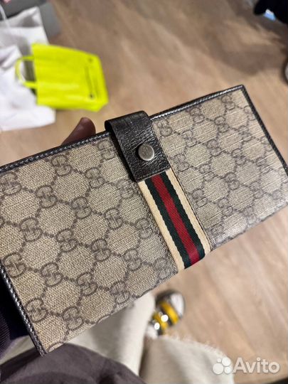 Кошелёк Gucci Beige Logo Оригинал