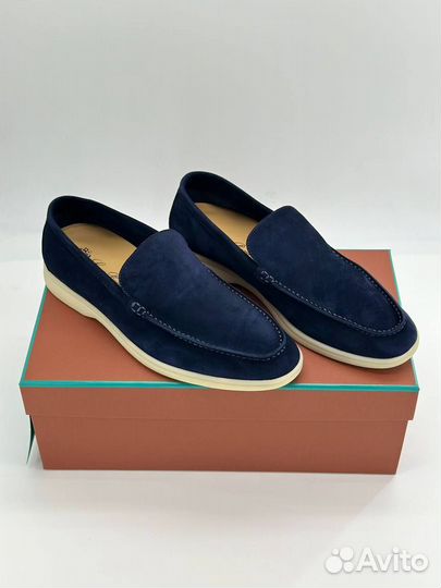 Лоферы мужские Loro Piana Синие 41-45