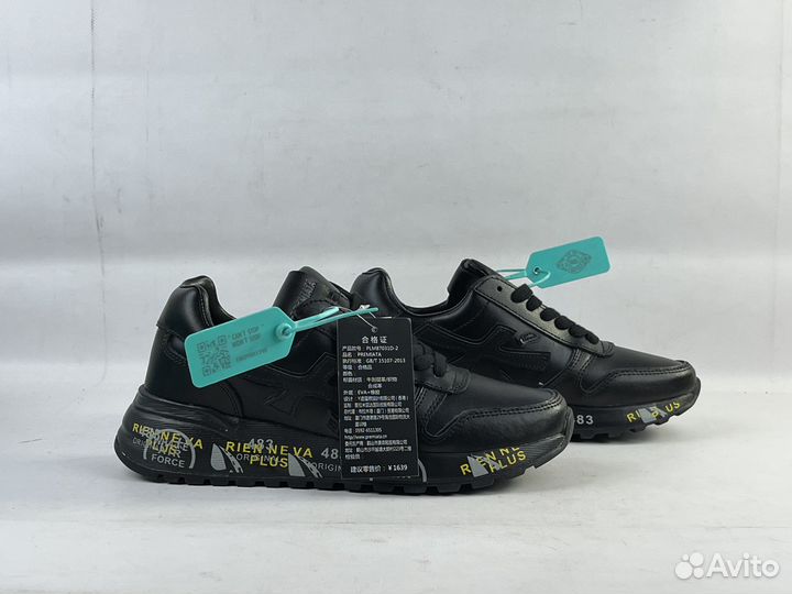 Кроссовки Premiata black leather