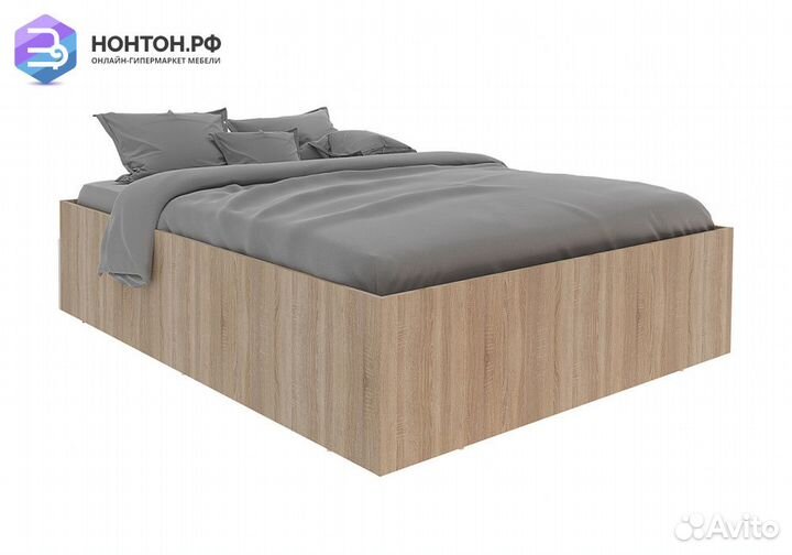 Кровать Илга 1.6 м дуб сонома