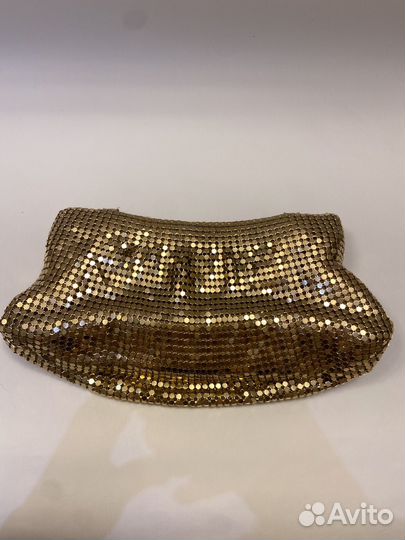 Сумка клатч золотая